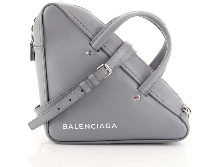 Balenciaga Triangle Duffle Bag Leather Small - ShopStyle Travel Duffels &  Totes