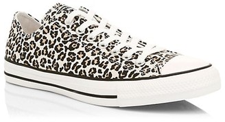 Converse Chuck Taylor All Star Leopard-Print Canvas Low-Top Sneakers