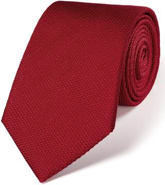 Charles Tyrwhitt Red silk classic plain tie