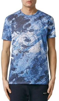 Topman Men's Brush Print Crewneck T-Shirt