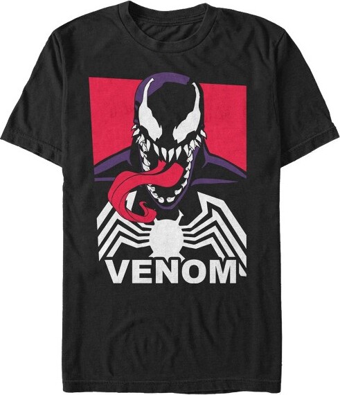 Venom Men'sMarvel:VenomClassicLethalProtectorPosterT-Shirt-Black-Medium