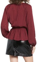 Thumbnail for your product : Leith Women's Faux Wrap Peplum Top