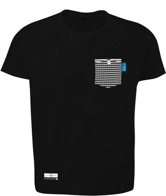 ANCHOR & CREW - Noir Black Marker Print Organic Cotton T-Shirt (Mens)