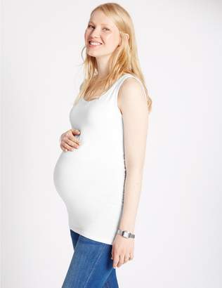 Marks and Spencer Maternity Cotton Vest Top with Stretch