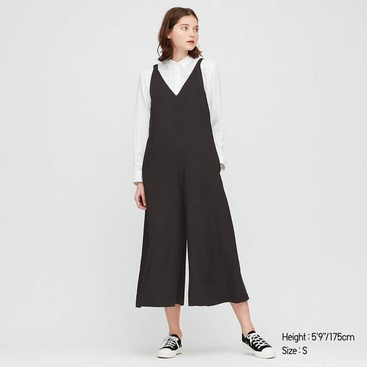 Uniqlo WOMEN Linen Blended Jumpsuit - ShopStyle