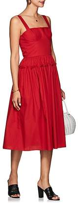 Barneys New York Women's Cotton Poplin Bustier Dress - Red