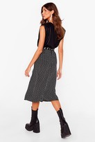 Thumbnail for your product : Nasty Gal Womens Relaxed Star Print Slit Midi Skirt - Black - 10