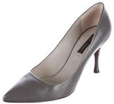Thumbnail for your product : Marc Jacobs Leather Pointed-Toe Pumps