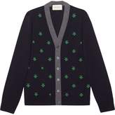 Thumbnail for your product : Gucci Embroidered bee cardigan