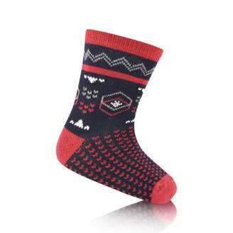 Absorba AbsorbaBaby Boys Navy & Red Patterned Socks