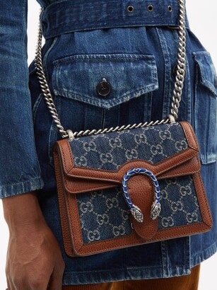 Gucci Dionysus Mini Gg-jacquard Denim Shoulder Bag - Denim - ShopStyle