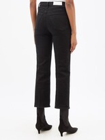 Thumbnail for your product : RE/DONE 70s High-rise Cropped Bootcut Jeans - Black