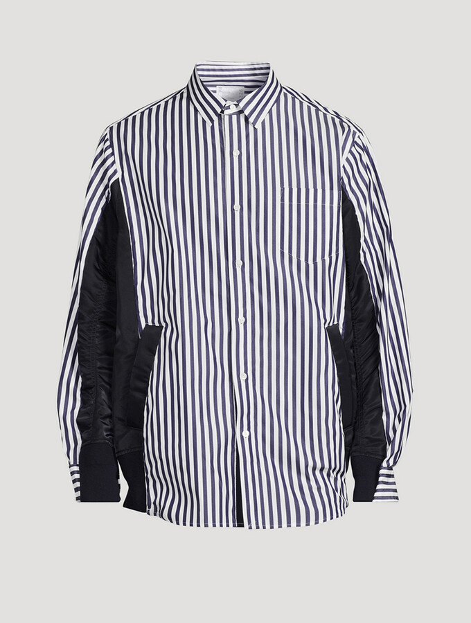 Sacai Check-Print Layered Shirt - ShopStyle