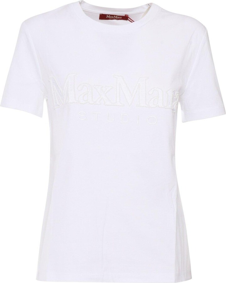 Studio Max Mara Crewneck Short-sleeved T-shirt