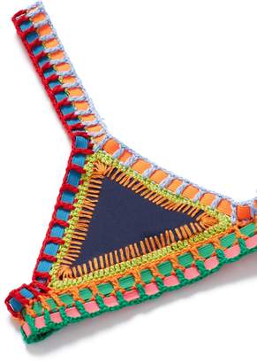 Kiini 'Ro' hand crochet triangle bikini top