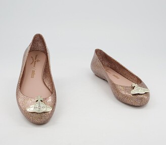 Vivienne Westwood Vw Sweet Love Viv Shoes Rose Glitter Orb Sparkle