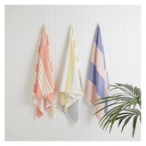 Thumbnail for your product : Coral and mustard stripe beach towel 100 x 180cm