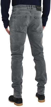 Balmain Seven Pockets Jeans With Destroyed Effect