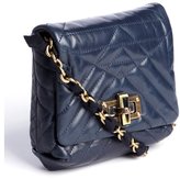 Thumbnail for your product : Lanvin navy blue leather chainlink mini 'Happy' shoulder bag