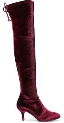 stuart weitzman velvet over the knee boots