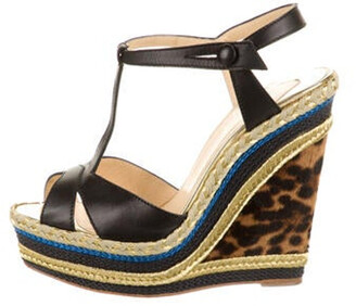 christian louboutin espadrille wedges