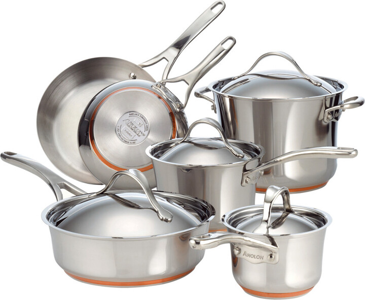 Anolon Nouvelle Copper 10Pc Cookware Set