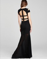 Thumbnail for your product : BCBGMAXAZRIA Petites Gown - Off The Shoulder Cutout