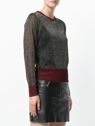 Zoe Karssen cropped fit lurex pullover