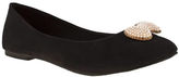 Thumbnail for your product : Schuh womens black gummi bow flats