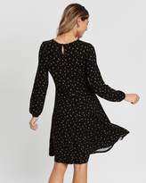 Thumbnail for your product : Dorothy Perkins Pleated Neck Fit-and-Flare Dress
