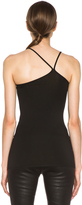 Thumbnail for your product : Helmut Lang Asymmetric Micro-Blend Tank in Black