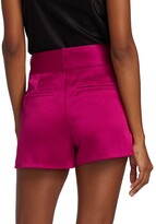 Thumbnail for your product : Alice + Olivia Cady High-Waist Satin Shorts