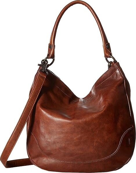 Frye Melissa Hobo (Cognac Antique Pull Up) Hobo Handbags - ShopStyle