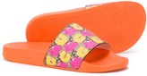 Thumbnail for your product : Gucci Children Strawberry Pattern Slides