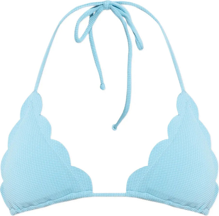 Marysia Swim Broadway scallop-edge bikini top