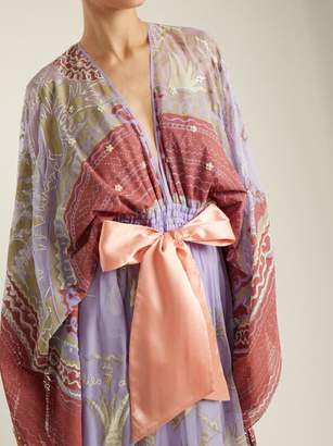 Zandra Rhodes Summer Collection The 1973 Field Of Lilies Gown - Womens - Purple Multi