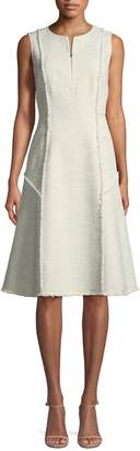 Lafayette 148 New York Adrienne Morning Dew Tweed Dress