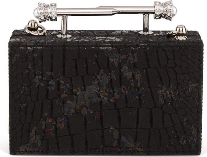 Native Dubai Pixie In Black W/ Silver ShopStyle Clutches