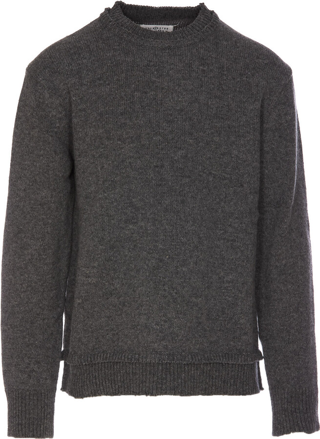 Elbow Patch Cropped Turtleneck Pullover - Men - OBSOLETES DO NOT TOUCH