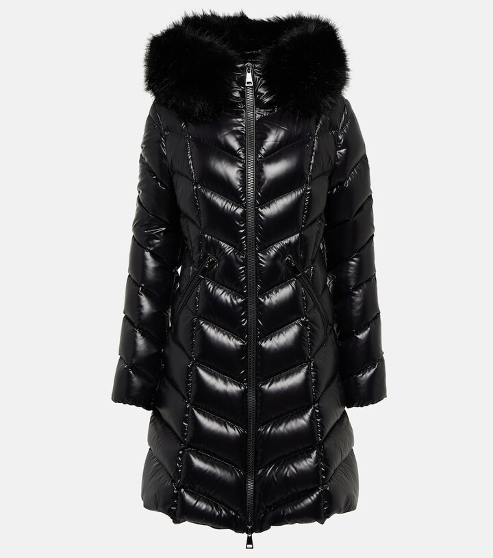 Moncler Fulmarre faux fur-trimmed down coat - ShopStyle