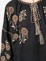 Thumbnail for your product : P.A.R.O.S.H. Floral-Embroidered Peasant Blouse