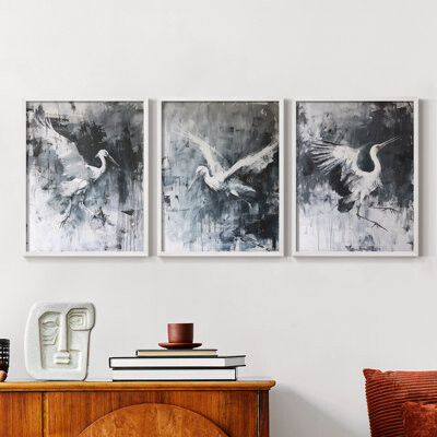 Highland Dunes Sea and Shore Series XXXVIII -Set Of 3 Framed Giclee Prints -Ready to Hang