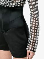Thumbnail for your product : Esteban Cortazar Wool and silk high waisted shorts