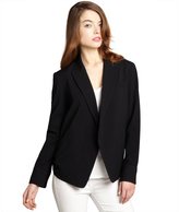 Thumbnail for your product : Alexander Wang black wool blend open front tuxedo jacket