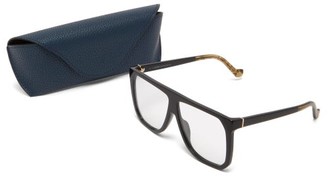 Loewe Filipa Oversized Flap-top Acetate Glasses - Black