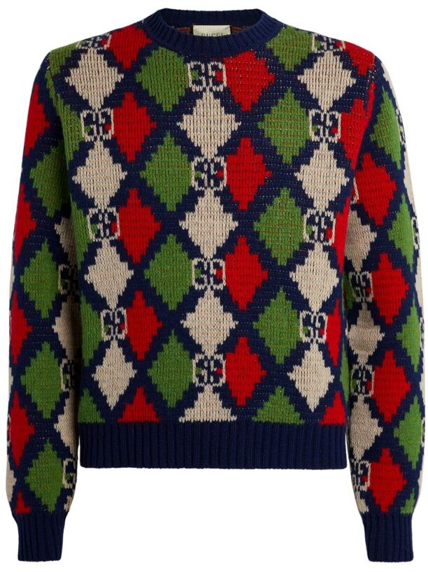 supreme argyle sweater