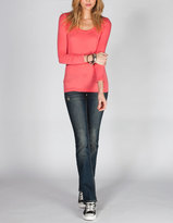 Thumbnail for your product : Hydraulic Embroidered Flap Pocket Womens Bootcut Jeans