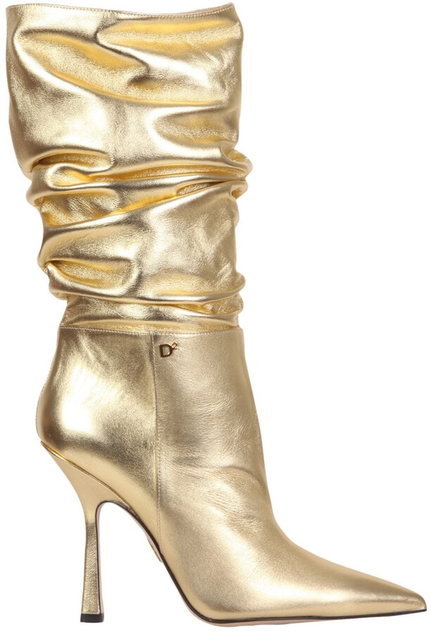 gold boots