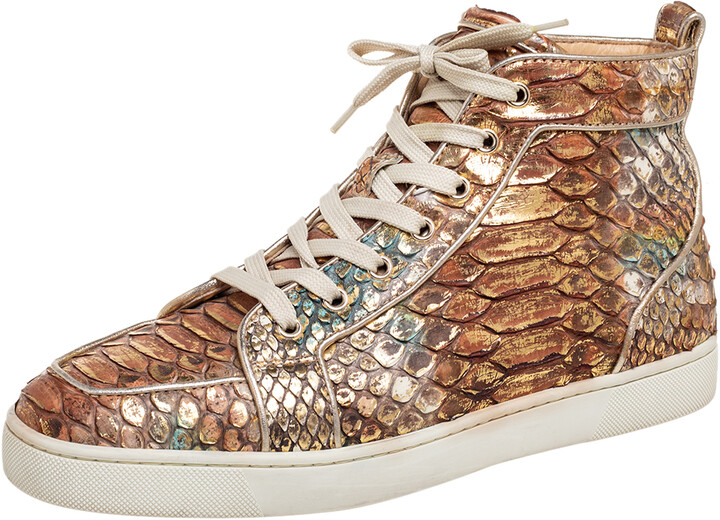 louboutin python sneakers