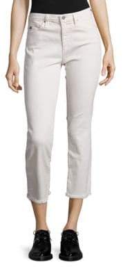 AG Jeans Jodi High-Rise Raw Hem Cropped Flared Jeans